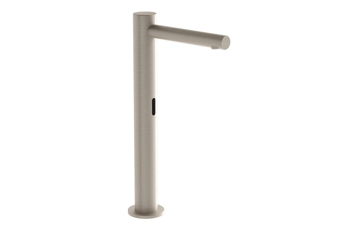 VitrA Origin Touch Free Tall Basin Mixer (Mains) - Brushed Nickel