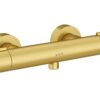 VitrA Aqua Core Round Thermostatic Shower Mixer - Brushed Brass