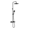 VitrA Aqua Core Square Mixer Shower w/200mm Showerhead & Handshower - Matt Black