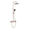 VitrA Aqua Core Round Shower System w/250mm Showerhead & Handshower - Soft Copper