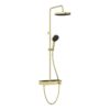 VitrA Aqua Core Round Shower System w/250mm Showerhead & Handshower - Soft Gold