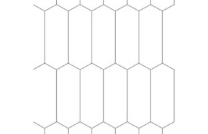 Fibo Urban - Denver White (Elongated Hexagonal) - Single