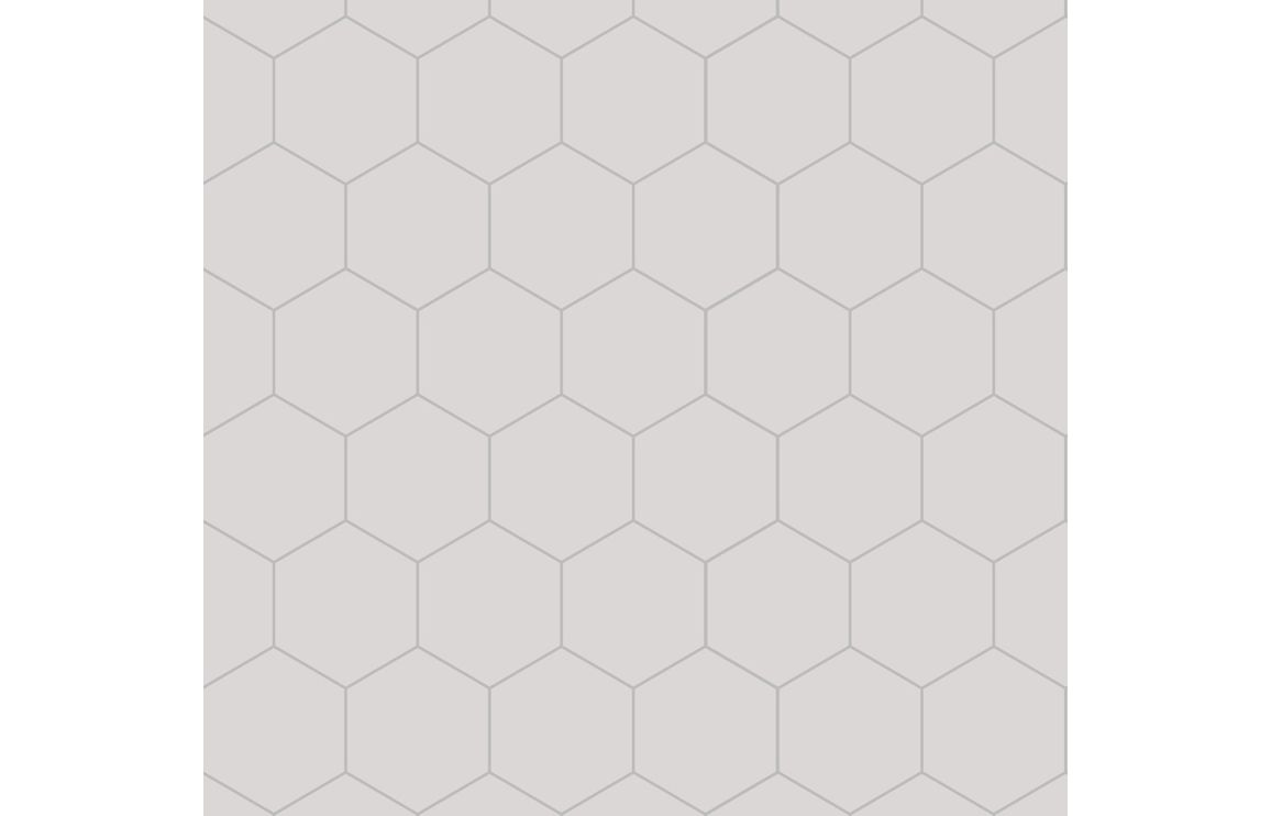 Fibo Urban - White Silk (Hexagonal) - Pk/2