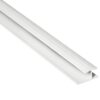 Fibo White PVC H-Shaped 2-Part Stacking Profile 2.4m